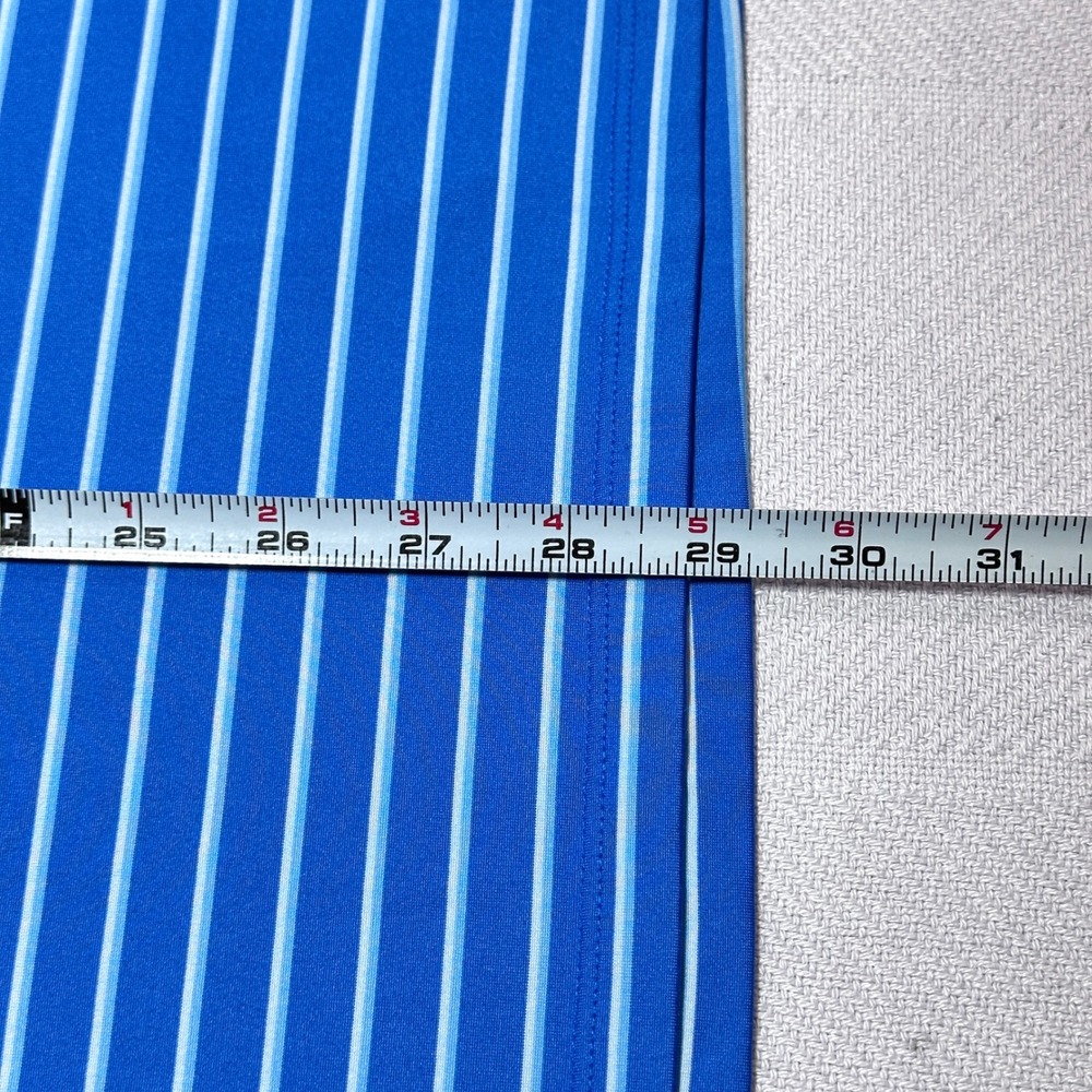 KJUS Soren Stripe Golf Polo Shirt Mens 48 Small Blue Performance Westmoreland CC - Picture 10 of 10
